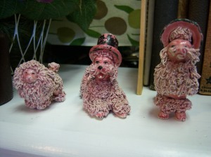 Photo of ceramic pink poodle family for $8.99 at Endless Possibilities.