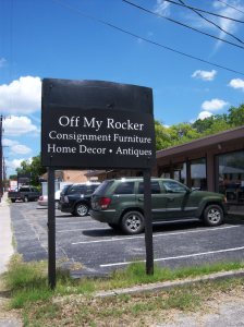 Photo of the exterior of Off My Rocker, 204 West Olmos.