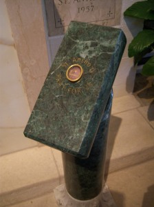 Photo of the relic of St. Anthony de Padua in San Antonio, Texas.