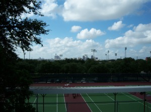 Photo of downtown San Antonio take from Trinity University, the Skyline Campus.