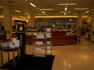 Photo of the Chanel counter at Saks Fifth Avenue/North Star Mall.