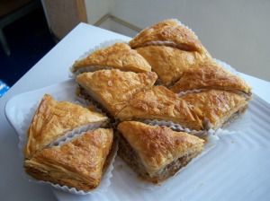 Photo of Demo's baklava, a Greek dessert.